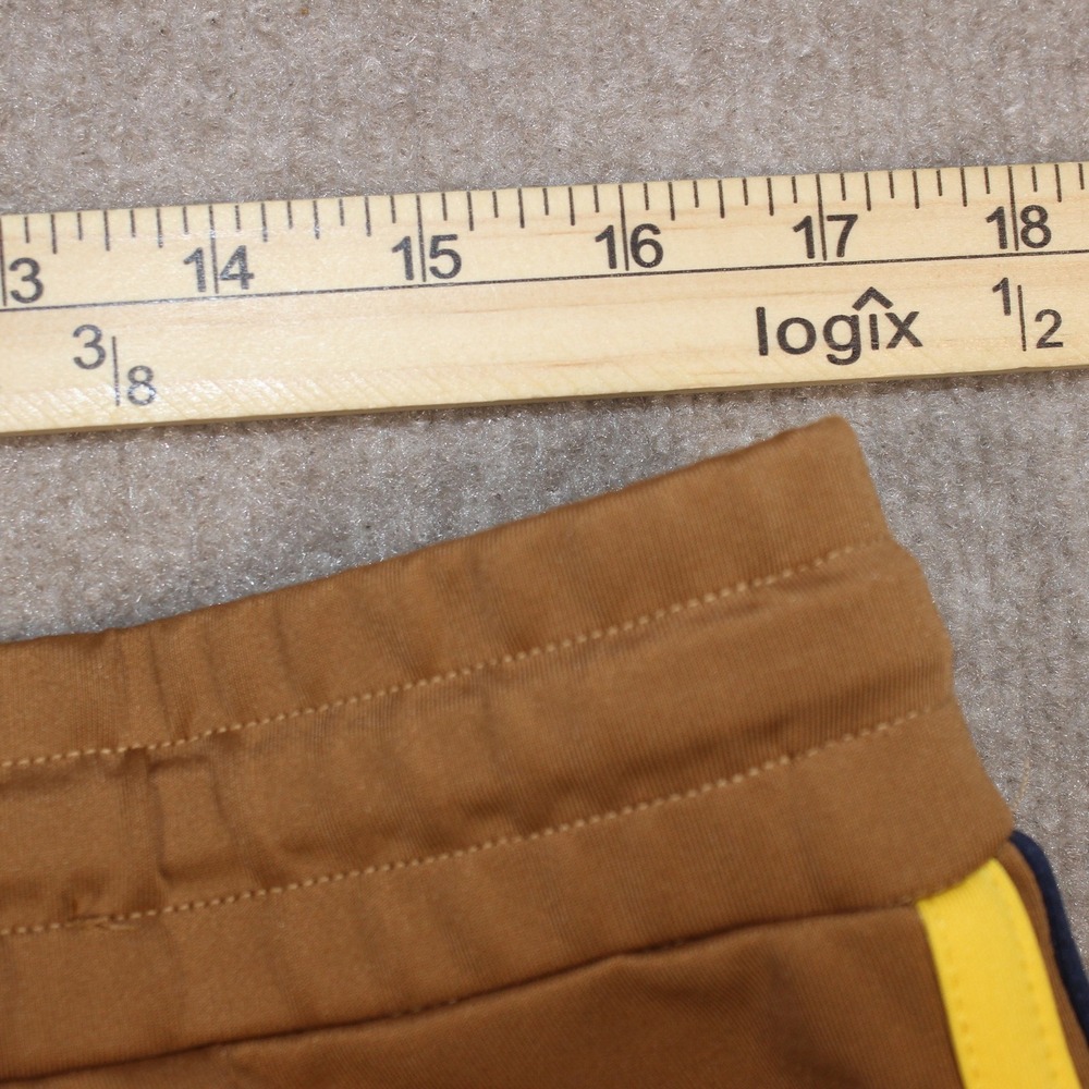 Makobi Mens XL Tracksuit Set Tan Camel Multi Color Stripe Zip Jacket Pants M2757 - Picture 16 of 16